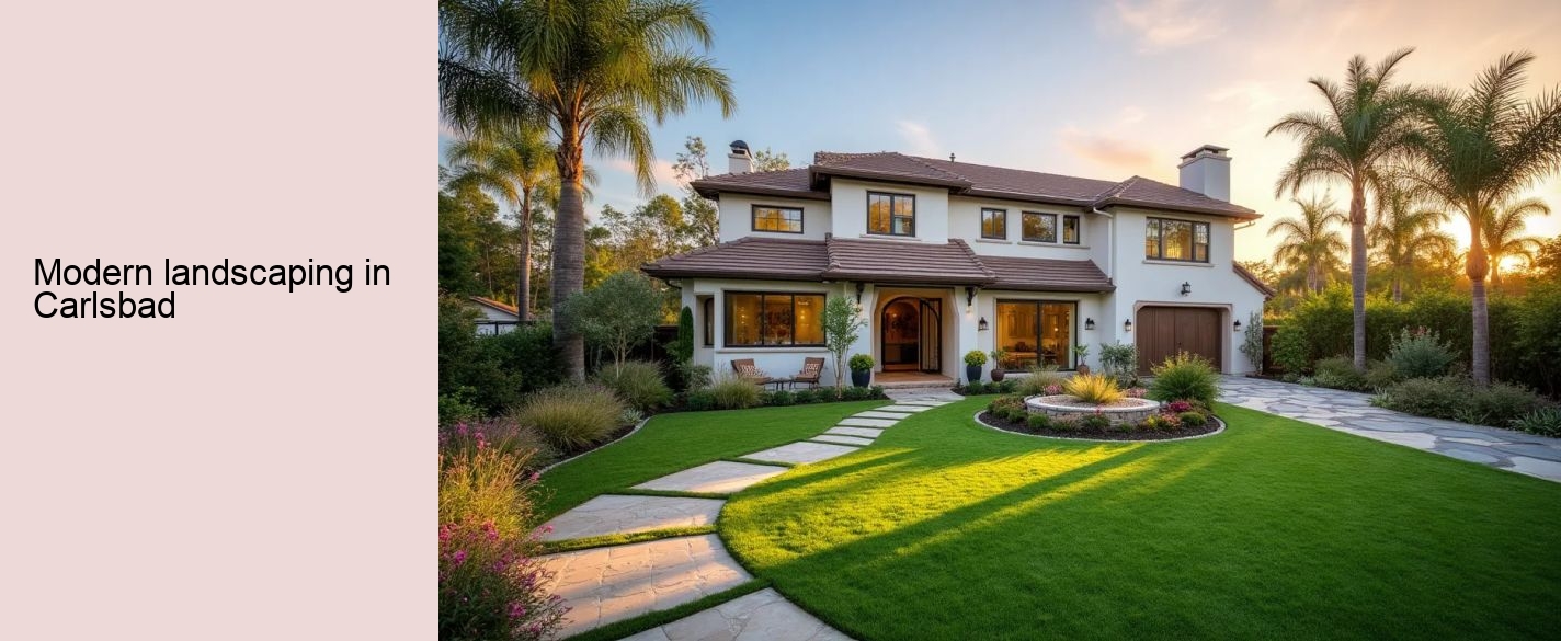 modern landscaping in Carlsbad